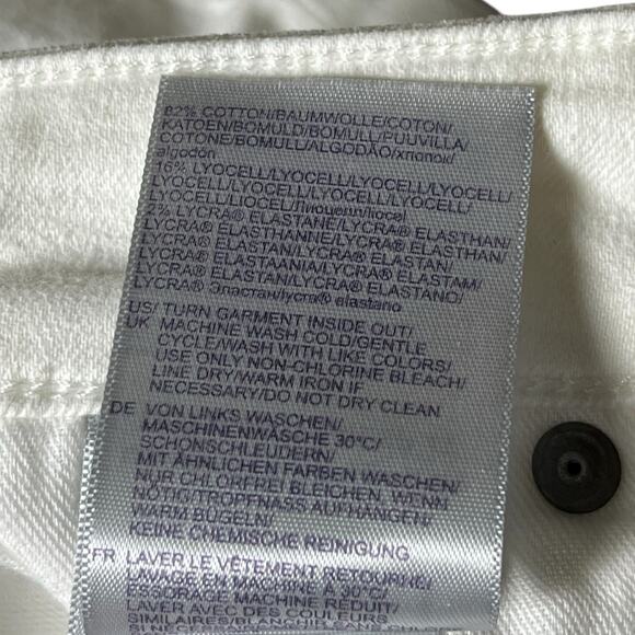 NWT NYDJ Marilyn Straight Optic White Sz 8 Feminine 90’s Hippie Stretch LiftTuck - Picture 6 of 10